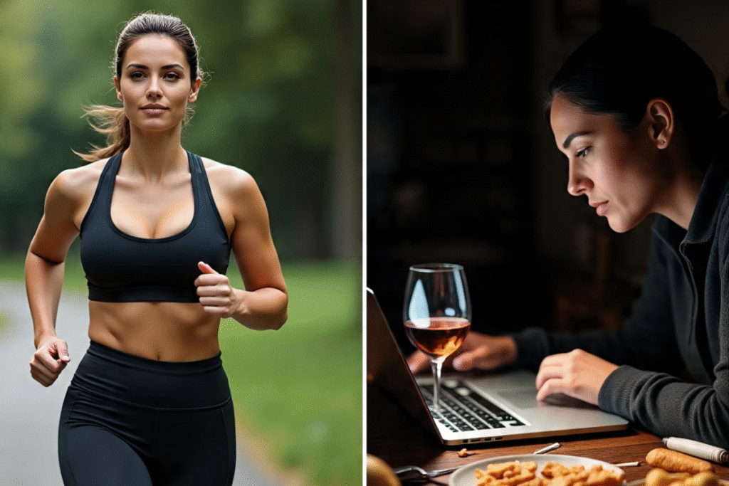woman choosing healthy lifestyle for better fertility